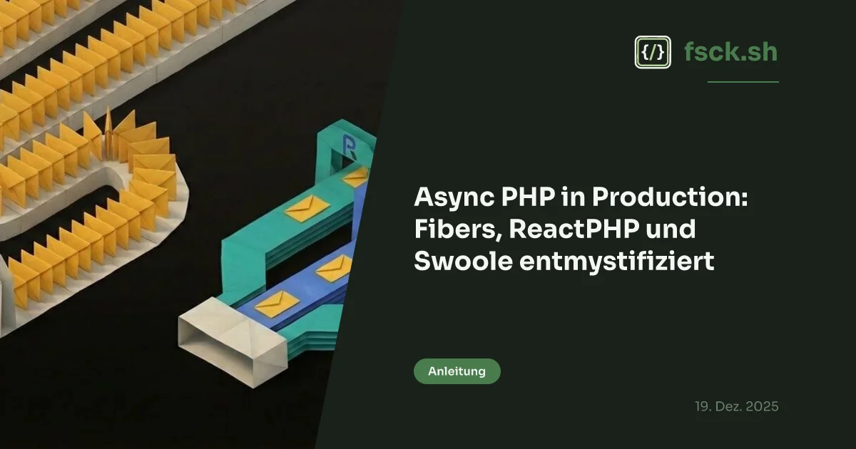 Async PHP in Production: Fibers, ReactPHP, and Swoole Demystified - fsck.sh